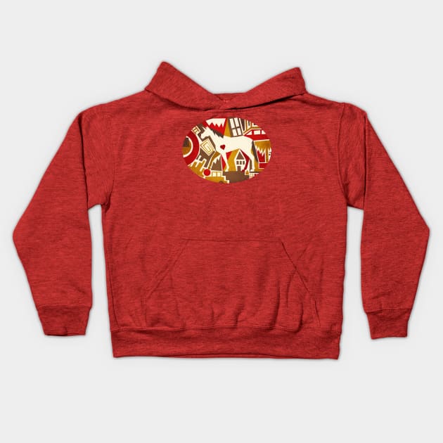 Abstract Pattern Unicorn Kids Hoodie by Thatssounicorny